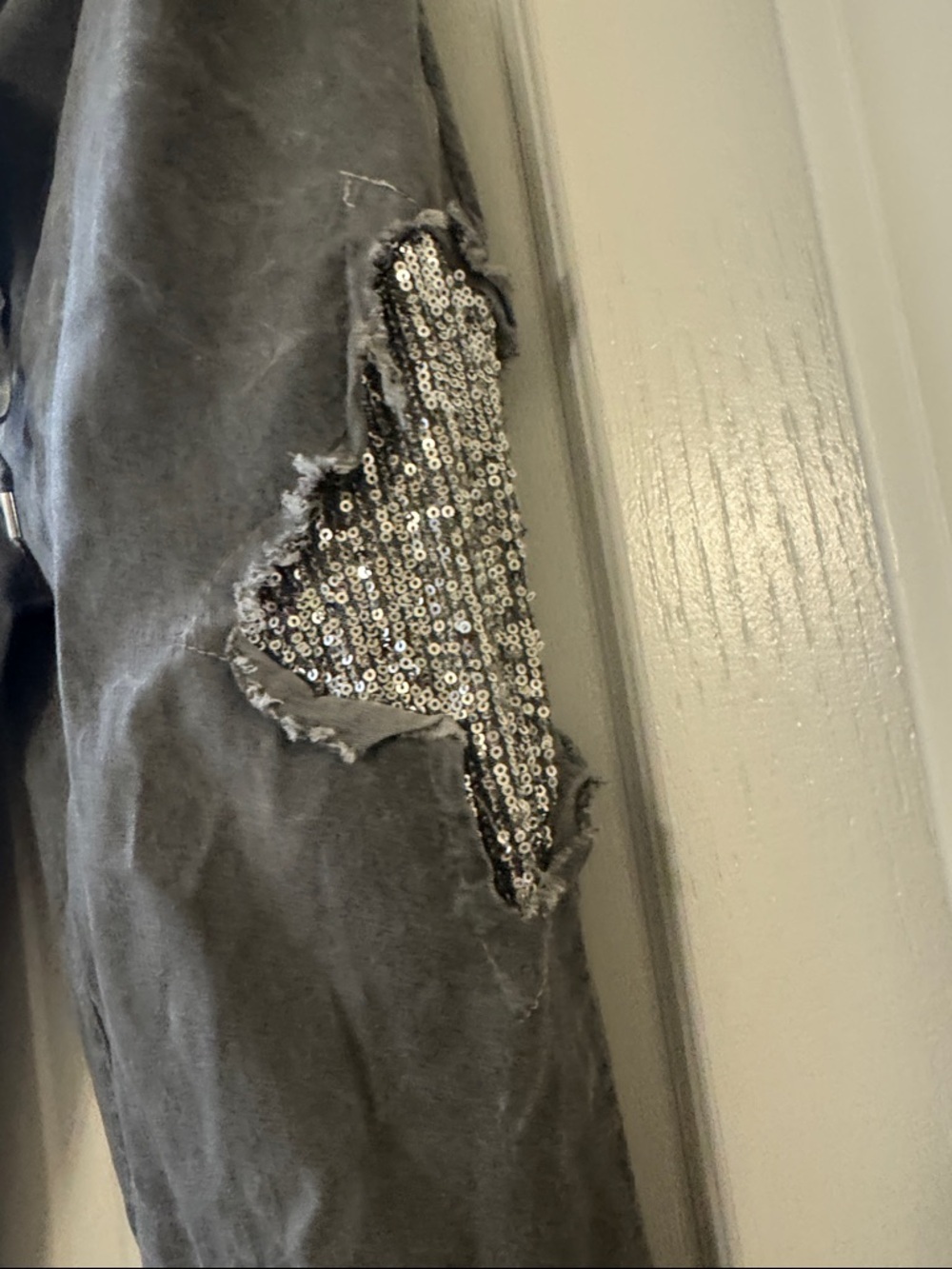 Gray Sequin Star Embellished Joggers - Picture 6 of 9